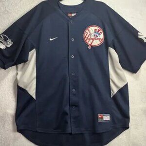 Vintage 90s New York Yankees mens Jersey blue Nike Team MLB XL